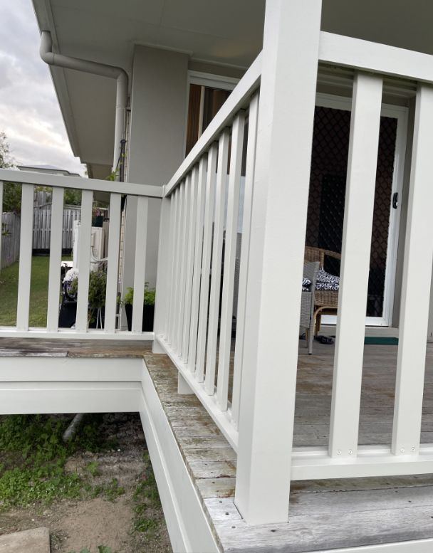 Timber balustrade rebuild