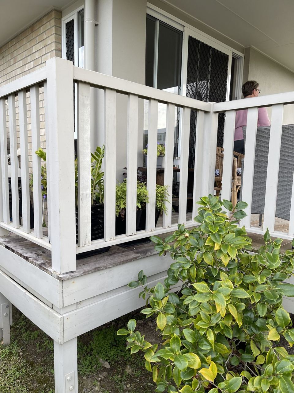 Before: Timber balustrade rebuild