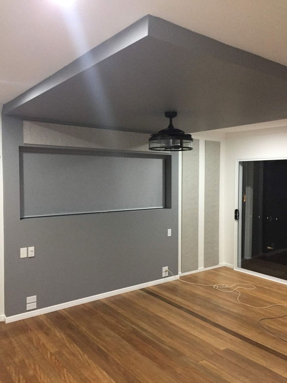 Bedroom feature walls & joinery