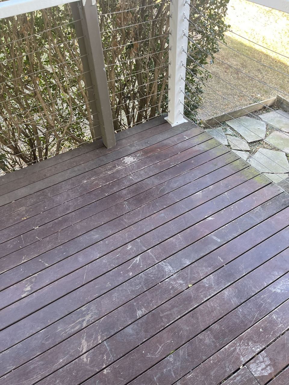 Before: Deck & stair restoration