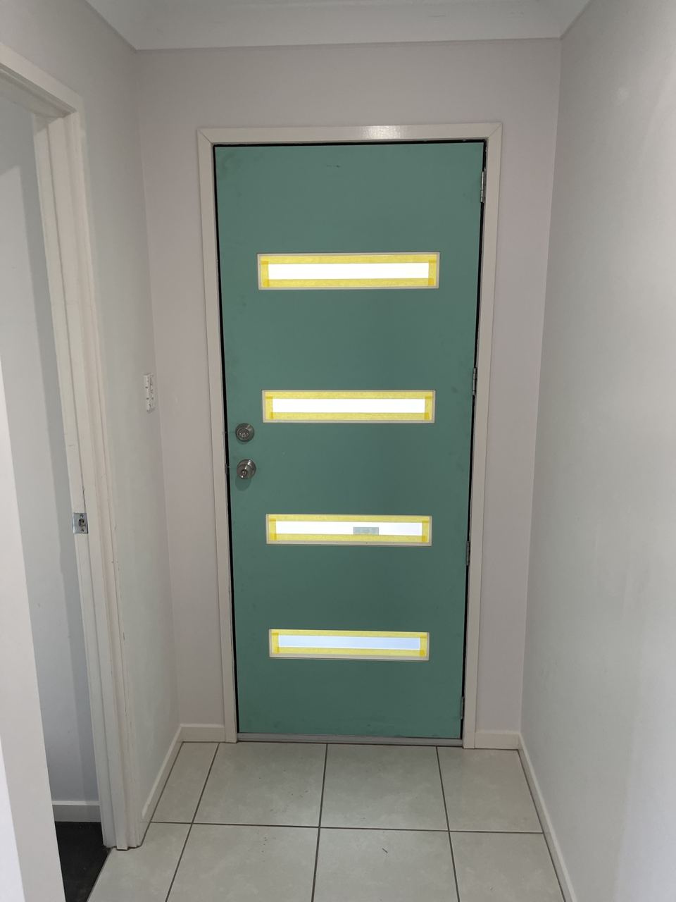 After: Entry door & frame replacement