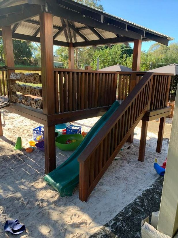 Playground fort balustrade & stair