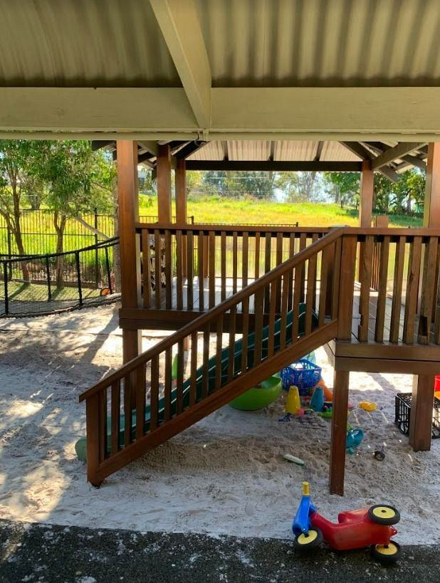 Playground fort balustrade & stair