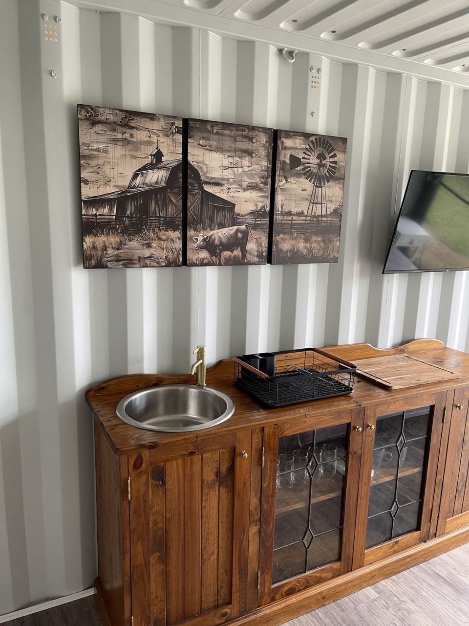 Shipping container conversion